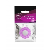 Лиловое эрекционное кольцо с 2 рядами стимулирующих шариков - Erowoman-Eroman - в Таганроге купить с доставкой