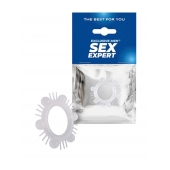 Эластичное эрекционное кольцо с шипиками и шариками - Sex Expert - в Таганроге купить с доставкой