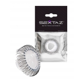 Эластичное эрекционное кольцо с длинными черными «ресничками» - Sextaz - в Таганроге купить с доставкой