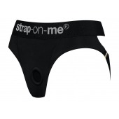 Черные трусики для насадок Heroine Lingerie Harness - size XL - Strap-on-me - купить с доставкой в Таганроге