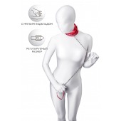 Красный ошейник с подкладкой из меха - ToyFa - купить с доставкой в Таганроге