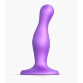 Фиолетовая насадка Strap-On-Me Dildo Plug Curvy size S - Strap-on-me - купить с доставкой в Таганроге