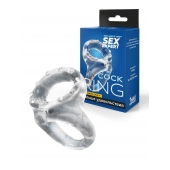 Прозрачное двойное эрекционное кольцо - Sex Expert - в Таганроге купить с доставкой