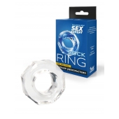 Прозрачное эрекционное кольцо в форме гайки - Sex Expert - в Таганроге купить с доставкой