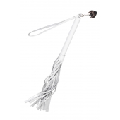 Белая кожаная плеть - 50 см. - Pecado - купить с доставкой в Таганроге