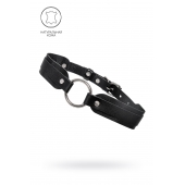 Черный кожаный чокер-ошейник со скруглёнными углами - Pecado - купить с доставкой в Таганроге