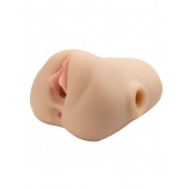 Телесный мастурбатор с вибрацией Double Pounder Vibrating Squeeze Stroker - Pipedream - в Таганроге купить с доставкой