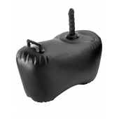 Черное надувное кресло с платформой для фиксации дилдо Body Dock Inflatable Love Seat - Pipedream - купить с доставкой в Таганроге