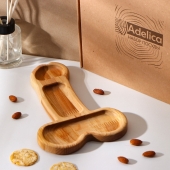 Деревянное блюдо для подачи в форме члена (25 х 16,5 х 1,7 см) - Сима-Ленд - купить с доставкой в Таганроге