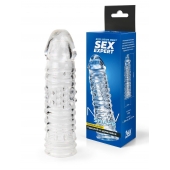 Прозрачная закрытая насадка на пенис - 17 см. - Sex Expert - в Таганроге купить с доставкой