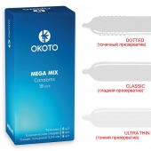 Презервативы OKOTO Mega Mix - 18 шт. - Sitabella - купить с доставкой в Таганроге