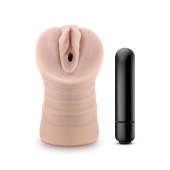 Телесный мастурбатор-вагина Ayumi с вибрацией - Blush Novelties - в Таганроге купить с доставкой