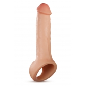 Телесная насадка-удлинитель Thrive 8.75 Inch Realistic Penis Extender Sleeve - 22,2 см. - Blush Novelties - в Таганроге купить с доставкой