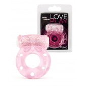 Розовое эрекционное виброкольцо с бабочкой - 1137 - в Таганроге купить с доставкой