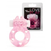 Розовое эрекционное виброкольцо в форме зайчика - 1137 - в Таганроге купить с доставкой