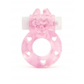 Розовое эрекционное виброкольцо в форме зайчика - 1137 - в Таганроге купить с доставкой