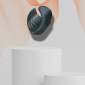 Серый сквозной мастурбатор с вибрацией Manwan Starter - Manwan - в Таганроге купить с доставкой