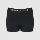Черные трусики-боксеры для фиксации насадок Strap-on-me Harness Lingerie Allure - size L - Strap-on-me - купить с доставкой в Таганроге