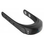 Черное эрекционное виброкольцо на ремешках - Boys of Toys - в Таганроге купить с доставкой