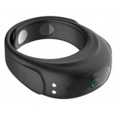 Черное эрекционное виброкольцо на ремешках - Boys of Toys - в Таганроге купить с доставкой