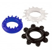 Набор из 3 эрекционных колец разного цвета и рельефа - Boys of Toys - в Таганроге купить с доставкой