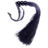 Черная силиконовая плетка - 25,4 см. - Boys of Toys - купить с доставкой в Таганроге