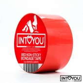 Красный скотч для фиксации Non-Sticky Bondage Tape - 15 м. - Intoyou - купить с доставкой в Таганроге