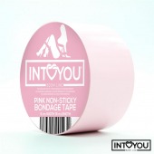 Розовый скотч для фиксации Non-Sticky Bondage Tape - 15 м. - Intoyou - купить с доставкой в Таганроге