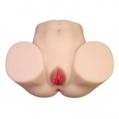 Телесный мастурбатор с 2 любовными отверстиями Olivia - Baile - в Таганроге купить с доставкой