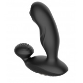 Черный вибромассажер простаты с вращающимся шариком - Secwell - в Таганроге купить с доставкой