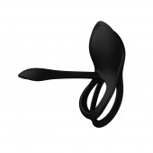 Черное эрекционное виброкольцо Bayek с пультом ДУ - Zalo - в Таганроге купить с доставкой