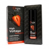 Жидкий вибратор Orgie High Voltage Strawberry - 15 мл. - ORGIE - купить с доставкой в Таганроге