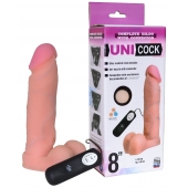 Фаллическая насадка Харнесс UNICOCK 8  с вибрацией - 20 см. - LOVETOY (А-Полимер) - купить с доставкой в Таганроге