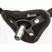 Страпон с 2 насадками и вибрацией UniStrap - 20 и 18 см. - LOVETOY (А-Полимер) - купить с доставкой в Таганроге