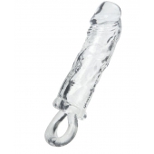 Прозрачная насадка с петлёй для фиксации - 14 см. - ToyFa - в Таганроге купить с доставкой