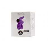 Эрекционное кольцо с подхватом мошонки и стимуляцией клитора Bullet Lastic Ring - Adrien Lastic - в Таганроге купить с доставкой