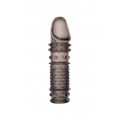 Дымчатая закрытая насадка ToyFa XLover с чешуйками и пупырышками - 13,5 см. - ToyFa - в Таганроге купить с доставкой