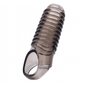 Дымчатая насадка с рёбрышками и подхватом мошонки ToyFa XLover - 12,5 см. - ToyFa - в Таганроге купить с доставкой