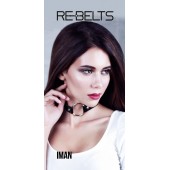 Чёрный чокер-кляп Iman Black - Rebelts - купить с доставкой в Таганроге