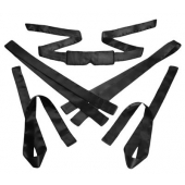 Бондажный набор из сатиновых лент Bordeaux 5 Piece Satin Bondage Set - XR Brands - купить с доставкой в Таганроге