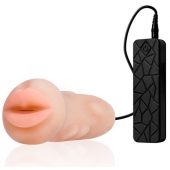 Мастурбатор-ротик с вибрацией REALSTUFF VIBRATING MASTURBATOR MOUTH - Dream Toys - в Таганроге купить с доставкой