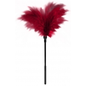Пластиковая метелочка с красными пёрышками Small Feather Tickler - 32 см. - Blush Novelties - купить с доставкой в Таганроге