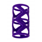 Фиолетовая насадка-сетка на пенис - 7,5 см. - A-toys - в Таганроге купить с доставкой
