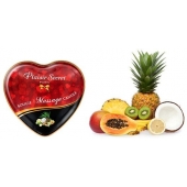Массажная свеча с ароматом экзотических фруктов Bougie Massage Candle - 35 мл. - Plaisir Secret - купить с доставкой в Таганроге
