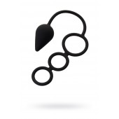 Тройное эрекционное кольцо с анальным хвостом Drop M-size - Erotist Adult Toys - в Таганроге купить с доставкой