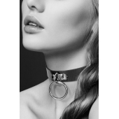 Узенький ошейник из полиуретана с кольцом - Bijoux Pour Toi - купить с доставкой в Таганроге