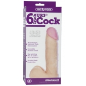 Ультра реалистичная насадка Vac-U-Lock  6  ULTRASKYN Cock - 17,3 см. - Doc Johnson - купить с доставкой в Таганроге