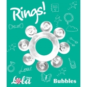 Прозрачное эрекционное кольцо Rings Bubbles - Lola Games - в Таганроге купить с доставкой