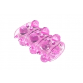 Розовая насадка на пенис Rings Armour - Lola Games - в Таганроге купить с доставкой