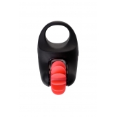 Чёрно-красное эрекционное виброкольцо Erotist - Erotist Adult Toys - в Таганроге купить с доставкой